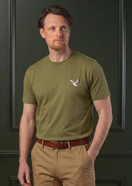 LAKSEN True Duck Logo T-Shirt - Men's - Olive