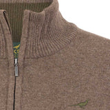 LAKSEN Tyne Zip Neck Lambswool Sweater - Women's - Camel
