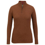 LAKSEN Tyne Zip Neck Lambswool Sweater - Women's - Toffee