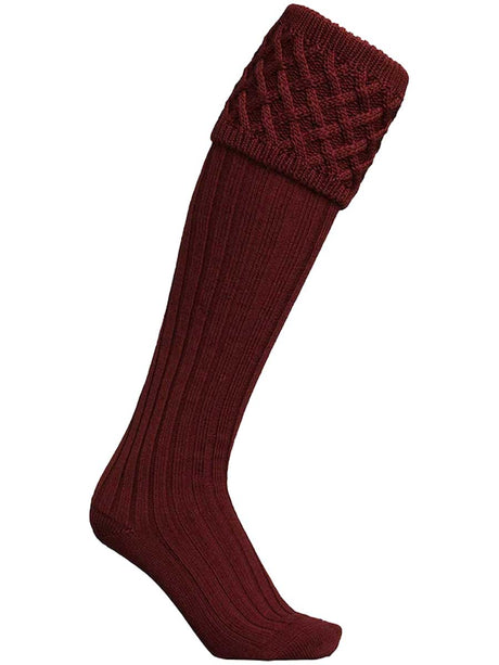 LAKSEN Windsor Shooting Socks - Wine