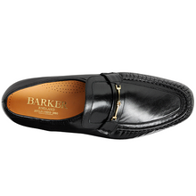 Load image into Gallery viewer, 40% OFF BARKER Laurie Shoes - Mens Moccasins - Black Kid - Size: UK 8
