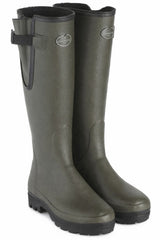 LE CHAMEAU Vierzonord Boots - Ladies Neoprene Lined - Dark Green