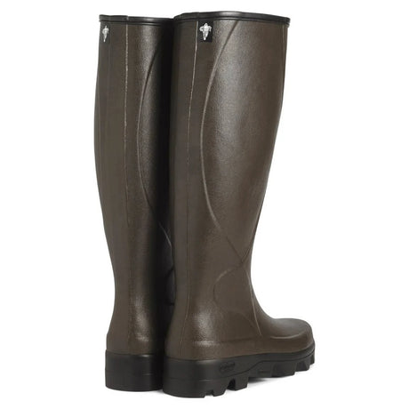LE CHAMEAU Ceres Agricultural Boots - Mens Manure Resistant Neoprene Lined - Dark Brown Le Chameau