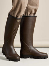 LE CHAMEAU Ceres Agricultural Boots - Mens Manure Resistant Neoprene Lined - Dark Brown