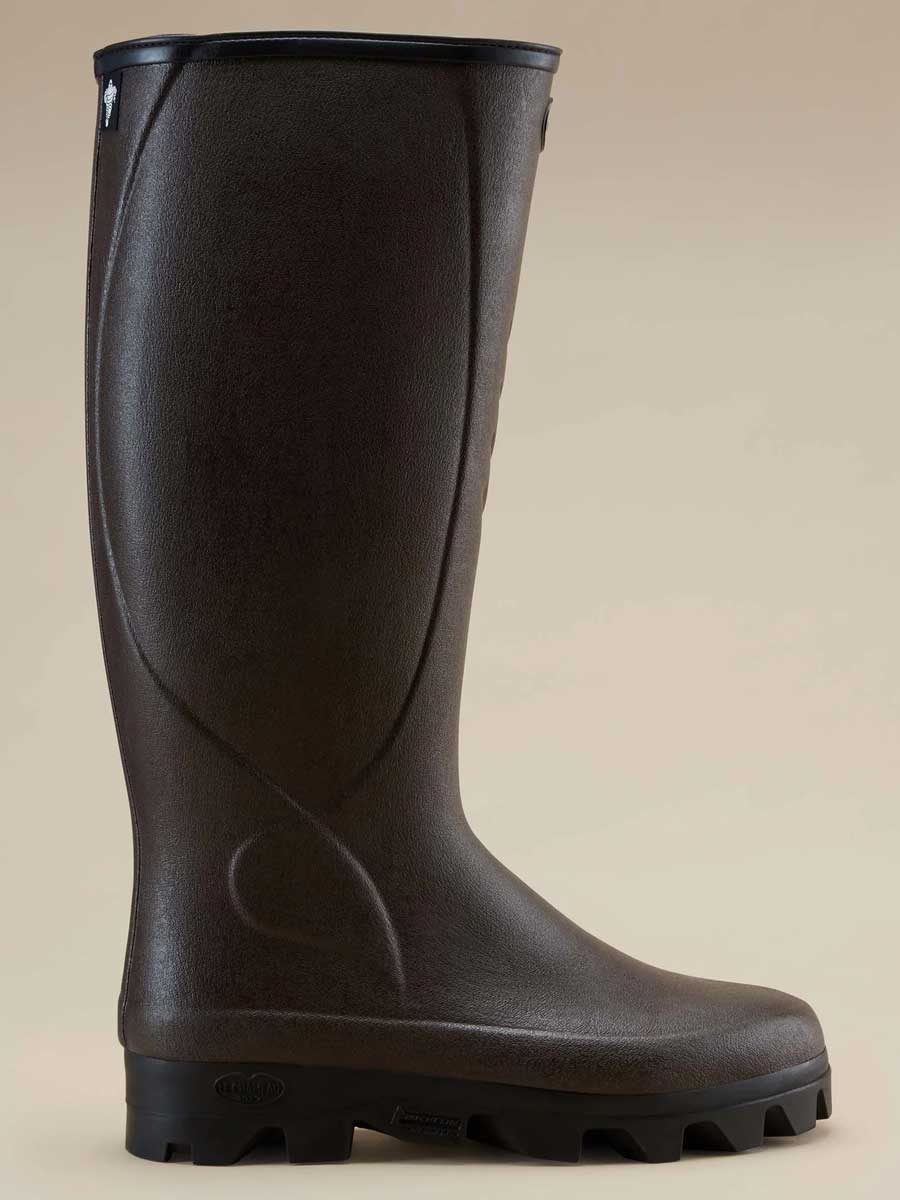 LE CHAMEAU Ceres Agricultural Boots - Mens Manure Resistant Neoprene Lined - Dark Brown