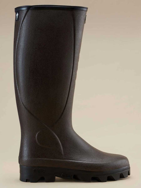 LE CHAMEAU Ceres Agricultural Boots - Mens Manure Resistant Neoprene Lined - Dark Brown