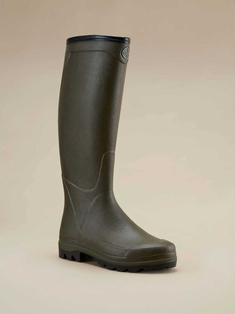 LE CHAMEAU Country Cross Boots - Mens Jersey - Dark Green