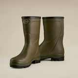 LE CHAMEAU Country Cross Boots - Mens Neoprene Lined Bottillon - Dark Green