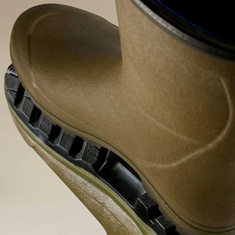 LE CHAMEAU Country Cross Boots - Mens Neoprene Lined Bottillon - Dark Green