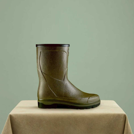 LE CHAMEAU Country Cross Boots - Mens Neoprene Lined Bottillon - Dark Green