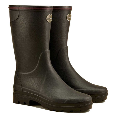 LE CHAMEAU Giverny Boots - Ladies Jersey Lined Bottillon - Black
