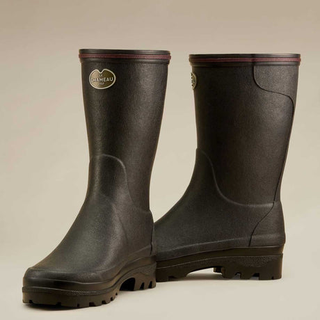 LE CHAMEAU Giverny Boots - Ladies Jersey Lined Bottillon - Black