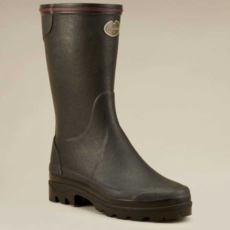 LE CHAMEAU Giverny Boots - Ladies Jersey Lined Bottillon - Black