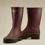 LE CHAMEAU Giverny Boots - Ladies Jersey Lined Bottillon - Cherry Red