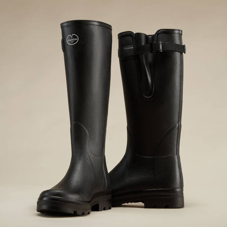 LE CHAMEAU Vierzon Boots - Mens Jersey Lined - Black Le Chameau