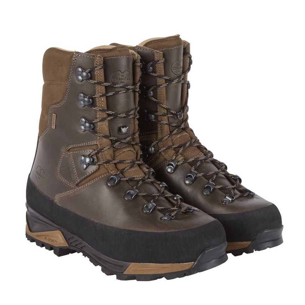 LE CHAMEAU Mouflon 2.0 Extreme Leather Boots - Mens - Marron Fonce
