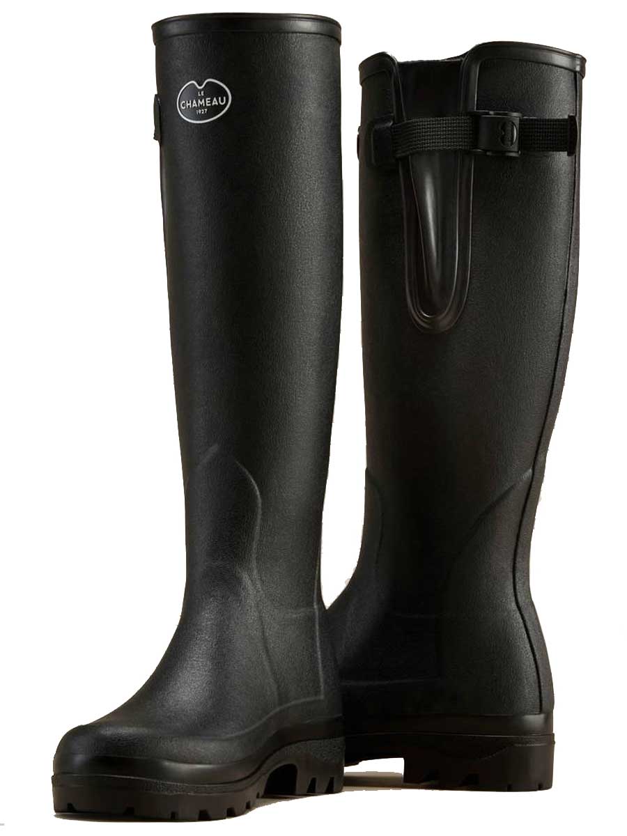 LE CHAMEAU Vierzon Boots - Ladies Jersey Lined - Black Le Chameau