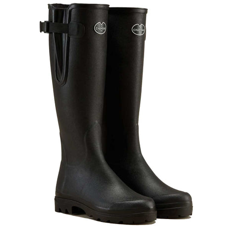 LE CHAMEAU Vierzon Boots - Ladies Jersey Lined - Black