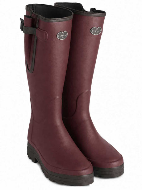 LE CHAMEAU Vierzonord Boots - Mens Neoprene Lined - Oxblood