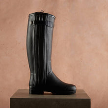 Load image into Gallery viewer, LE CHAMEAU Chasseur Boots - Ladies Leather Lined Full Zip - Black
