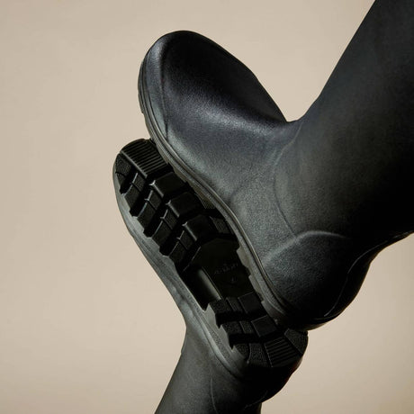 LE CHAMEAU Chasseur Boots - Ladies Neoprene Lined Full Zip - Black Le Chameau