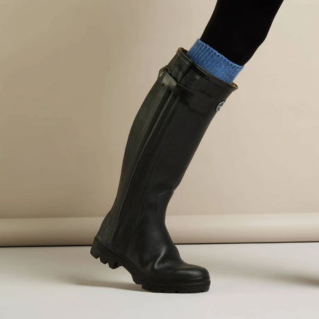 LE CHAMEAU Chasseur Boots - Ladies Neoprene Lined Full Zip - Black Le Chameau