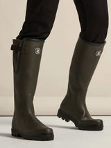 LE CHAMEAU x NATIONAL TRUST Vierzon Boots Ladies Jersey Lined - Oak Green