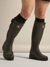 LE CHAMEAU x NATIONAL TRUST Vierzon Boots Mens Jersey Lined - Oak Green