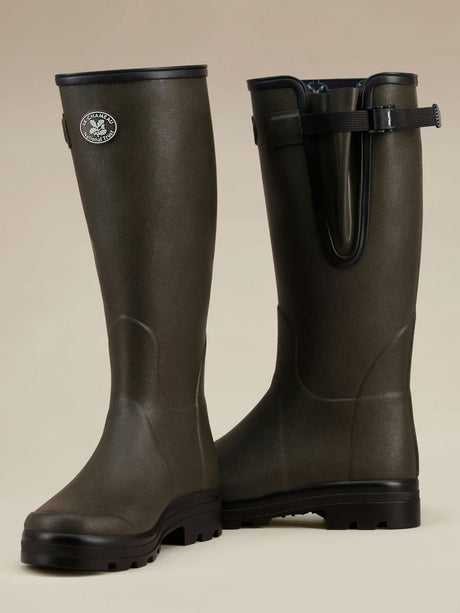 LE CHAMEAU x NATIONAL TRUST Vierzon Boots Mens Jersey Lined - Oak Green