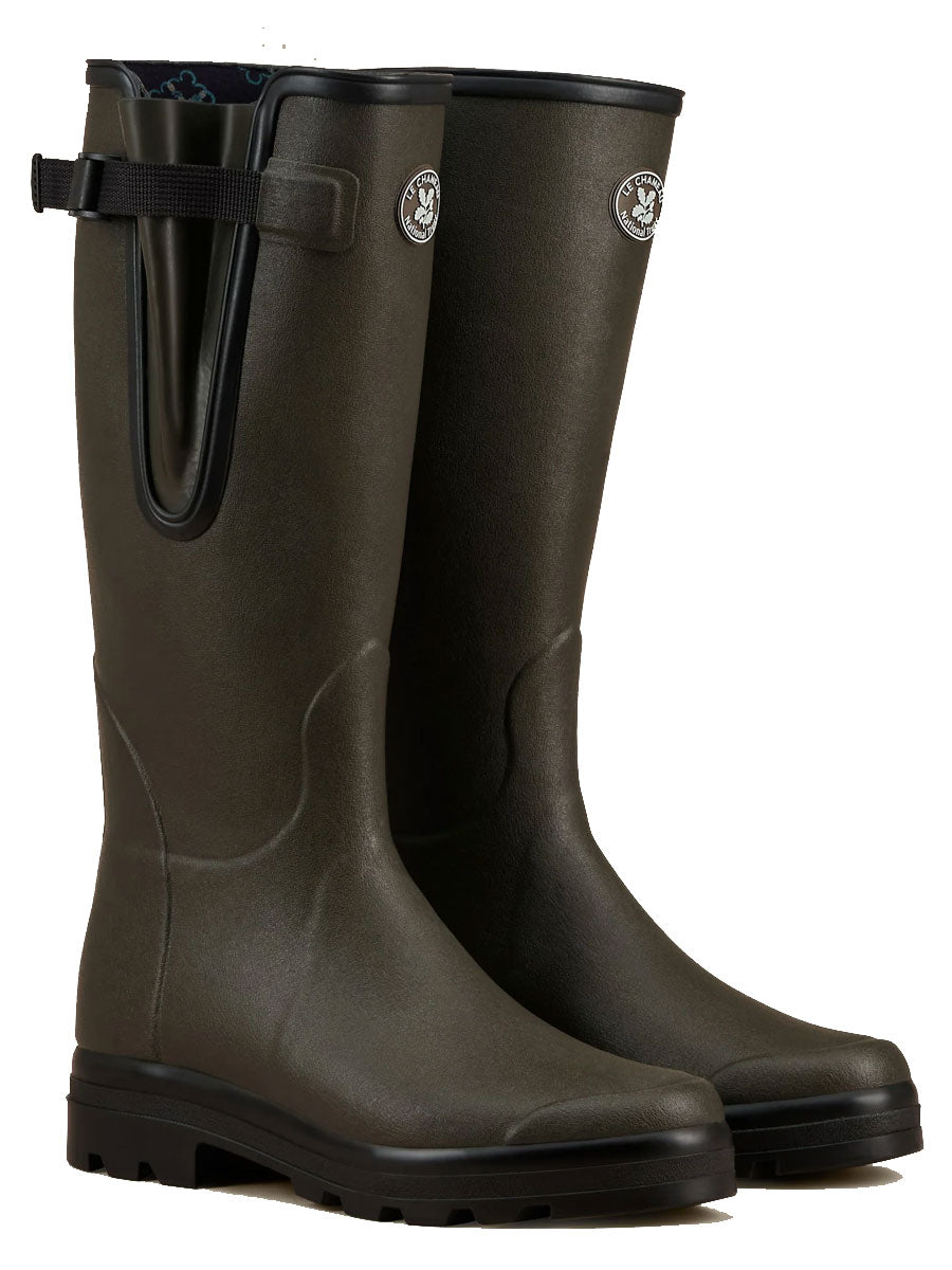 LE CHAMEAU x NATIONAL TRUST Vierzon Boots Mens Jersey Lined - Oak Green