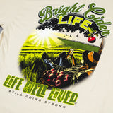 LIFE WELL LIVED Bright Cider Life T-Shirt - Men's Soft Cotton - Sand