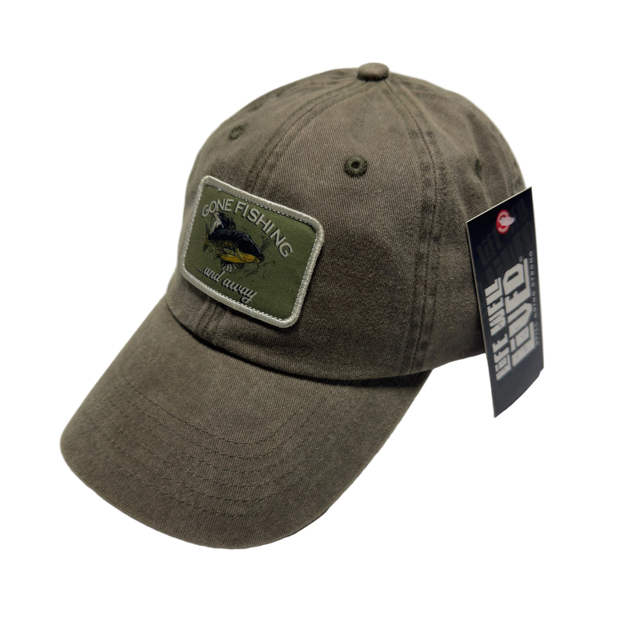 LIFE WELL LIVED Gone Fishing Cap - Green