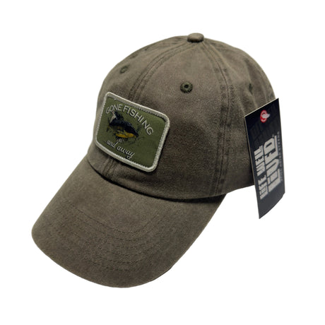 LIFE WELL LIVED Gone Fishing Cap - Green