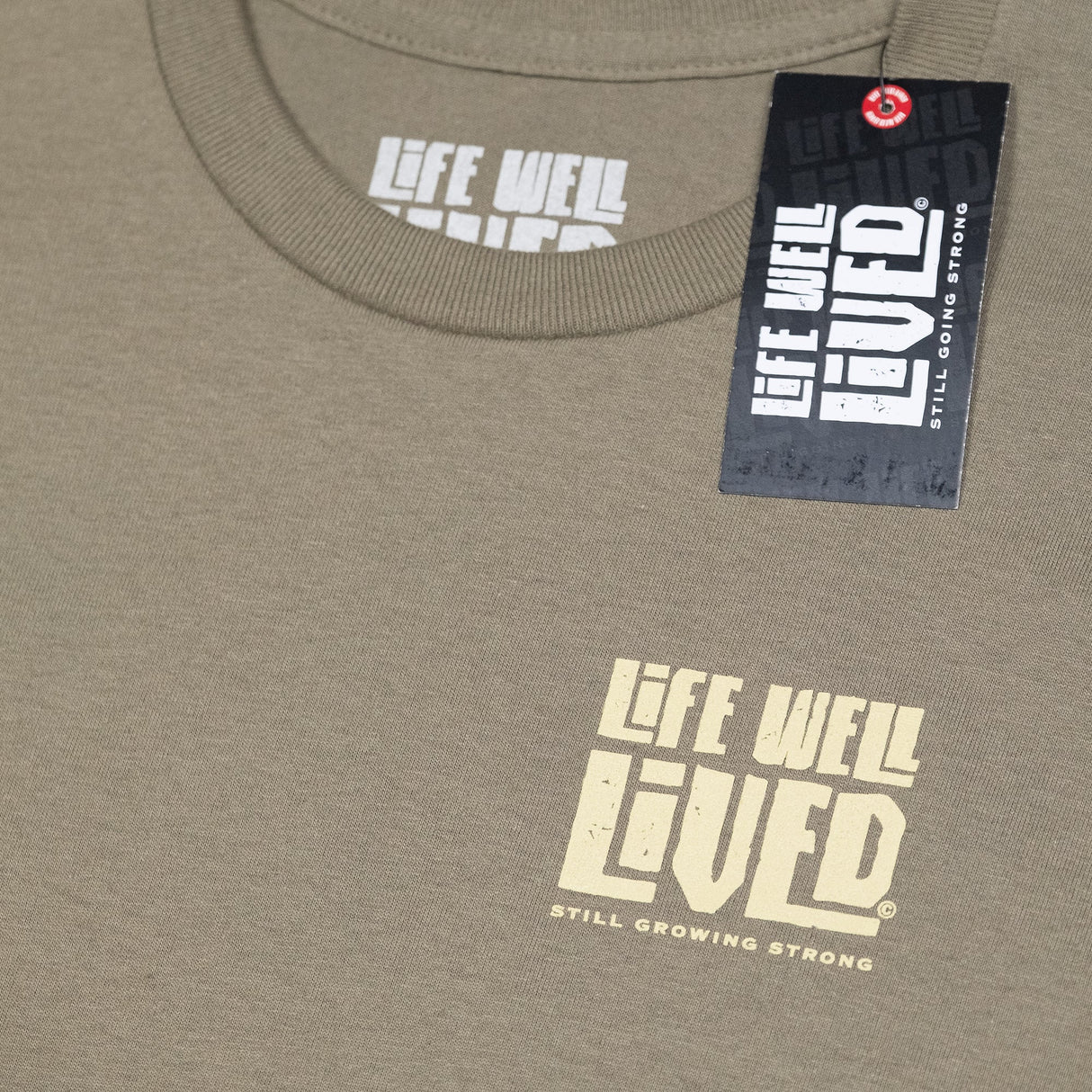 LIFE WELL LIVED Grow Big T-Shirt - Men's Soft Cotton - Prairie Dust