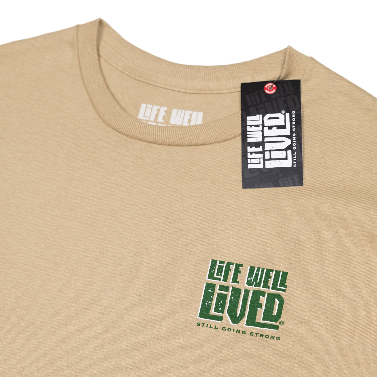 LIFE WELL LIVED Hops & Dreams T-Shirt - Men's Soft Cotton - Tan