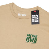 LIFE WELL LIVED Hops & Dreams T-Shirt - Men's Soft Cotton - Tan