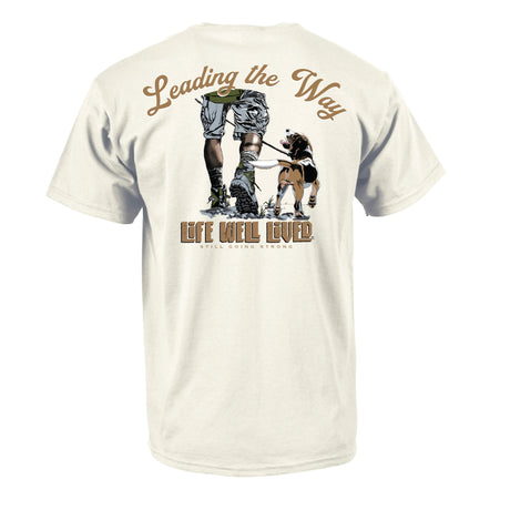 LIFE WELL LIVED Leading The Way T-Shirt - Men's Soft Cotton - Natural