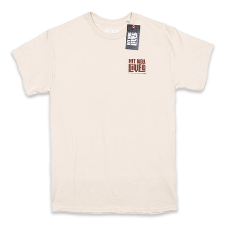 LIFE WELL LIVED Lord Of The Seas T-Shirt - Men's Soft Cotton - Sand
