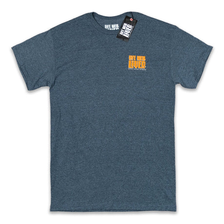 LIFE WELL LIVED Meat Fire Glory T-Shirt - Men's Soft Cotton - Dark Heather