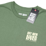 LIFE WELL LIVED Weekend Warrior T-Shirt - Men's Soft Cotton - Military Green