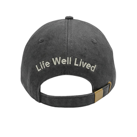 LIFE WELL LIVED Well Oiled Bike Cap - Charcoal