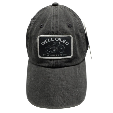 LIFE WELL LIVED Well Oiled Bike Cap - Charcoal