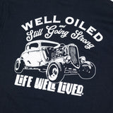 LIFE WELL LIVED Well Oiled Car T-Shirt - Men's Soft Cotton - Black