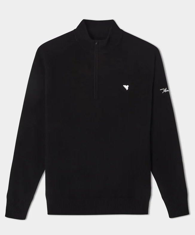 MACADE Bridge Merino Quarter Zip – Men's – Black