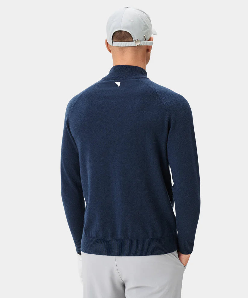 MACADE Bridge Merino Quarter Zip – Men's – Dark Blue