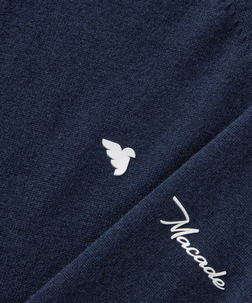 MACADE Bridge Merino Quarter Zip – Men's – Dark Blue