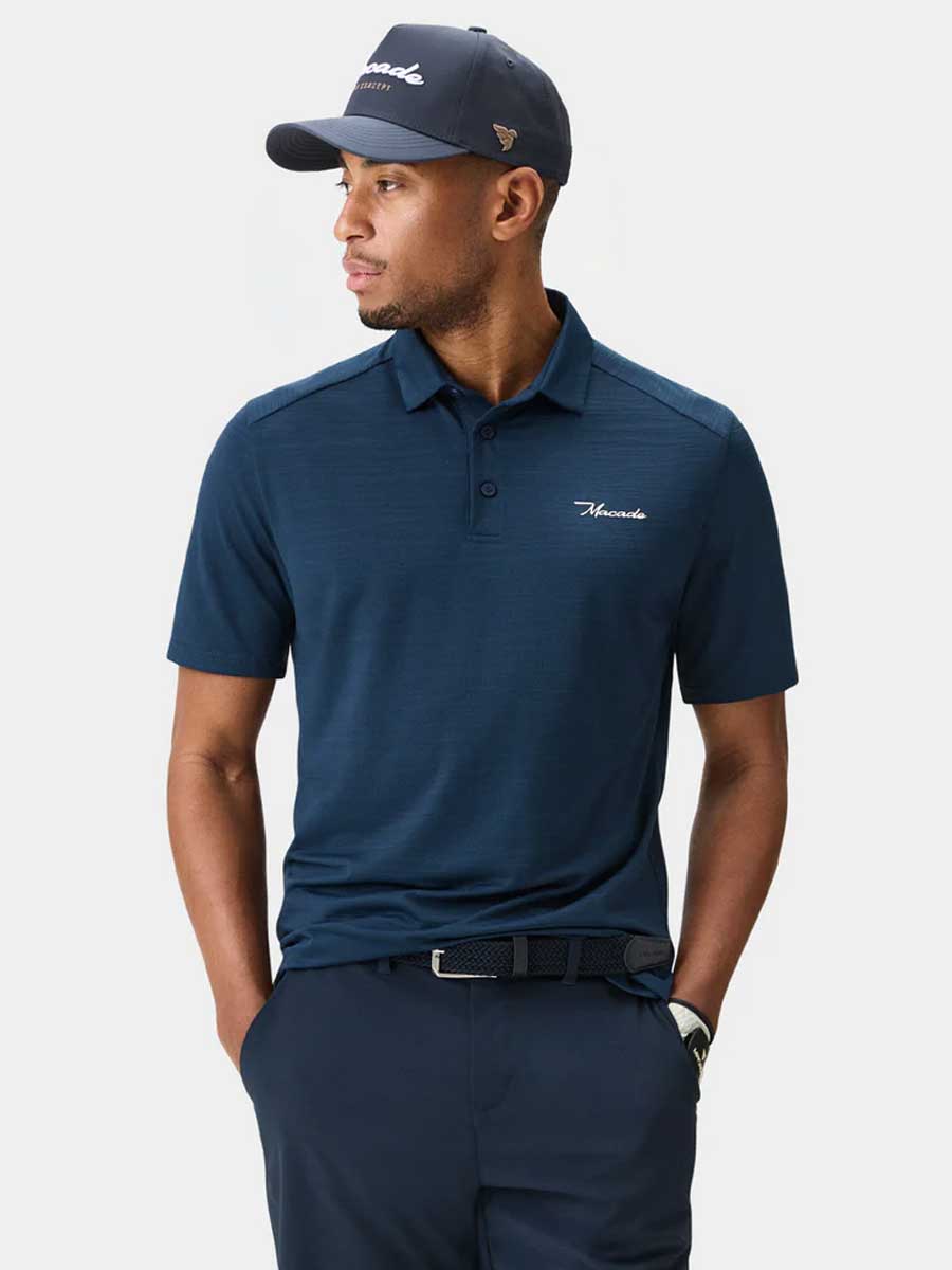 MACADE Flight Polo Shirt – Men's - Steel Blue