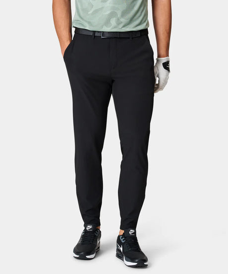 MACADE Men’s Four-Way Stretch Golf Joggers – Tapered Performance Fit – Black