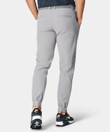 MACADE Men’s Four-Way Stretch Golf Joggers – Tapered Performance Fit – Light Grey