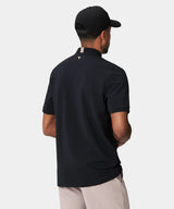 MACADE Men’s Heath Bomber Golf Shirt – Performance Stretch - Black - Back